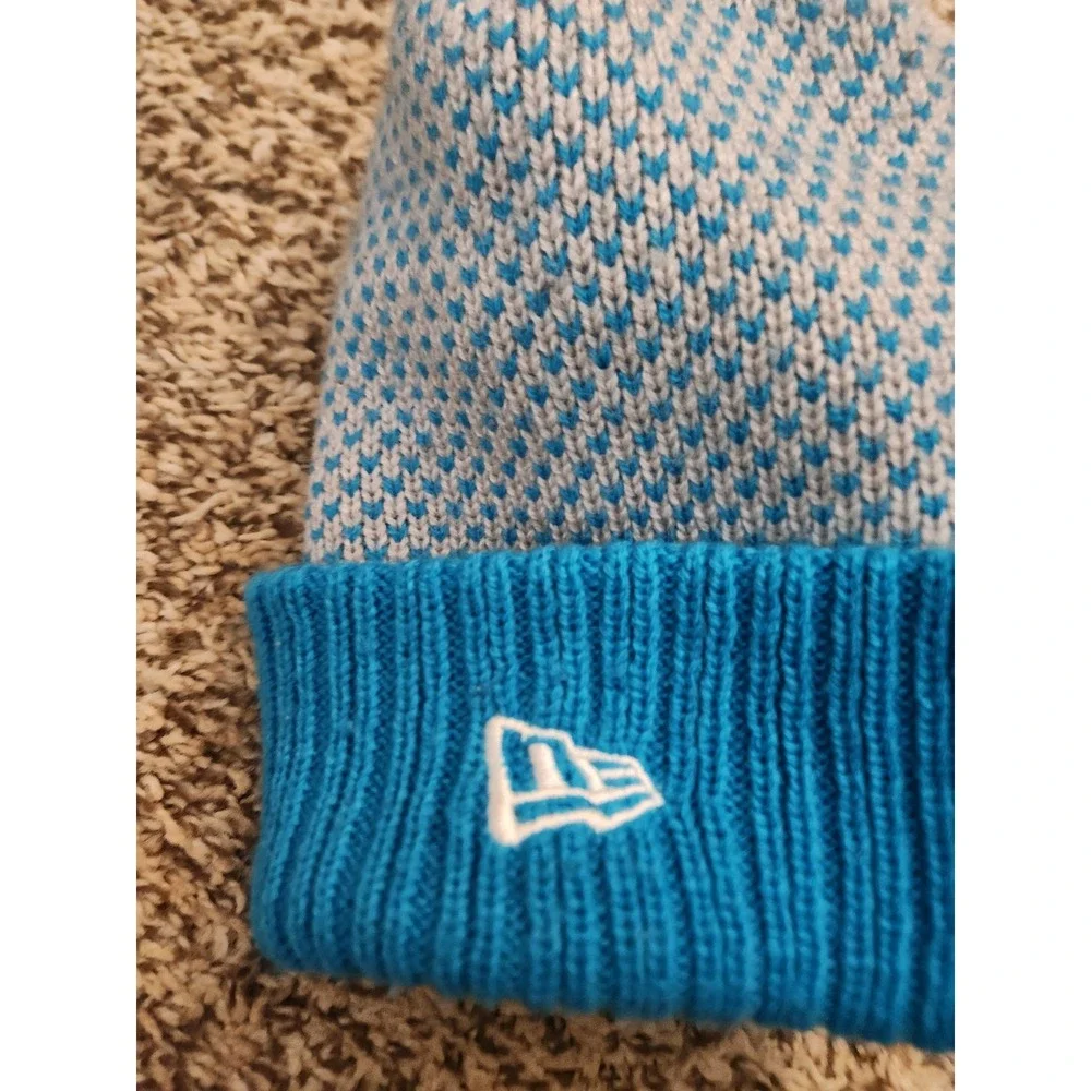 Carolina Panthers New Era NFL Cuffed Knit Hat Beanie Gray Blue‎ Unisex OSFM